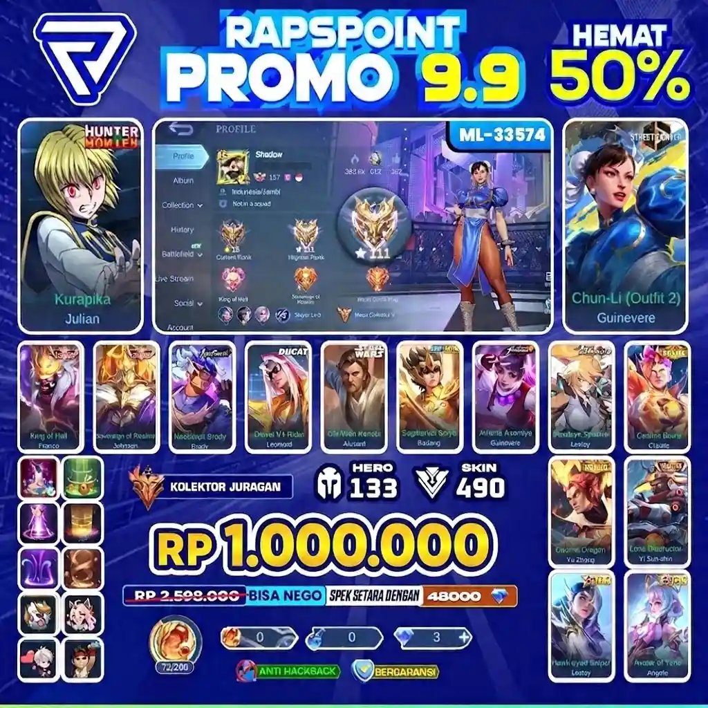 Beli Akun JULIAN KURAPIKA