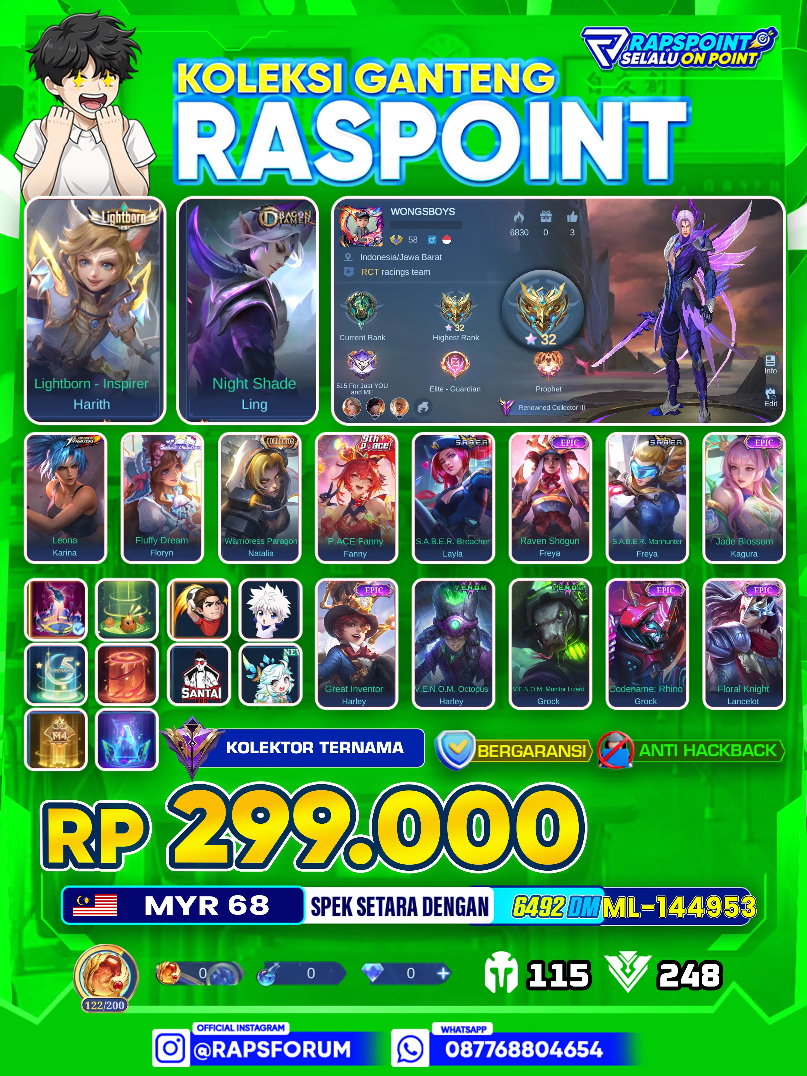 Beli Akun LING DRAGON TAMER
