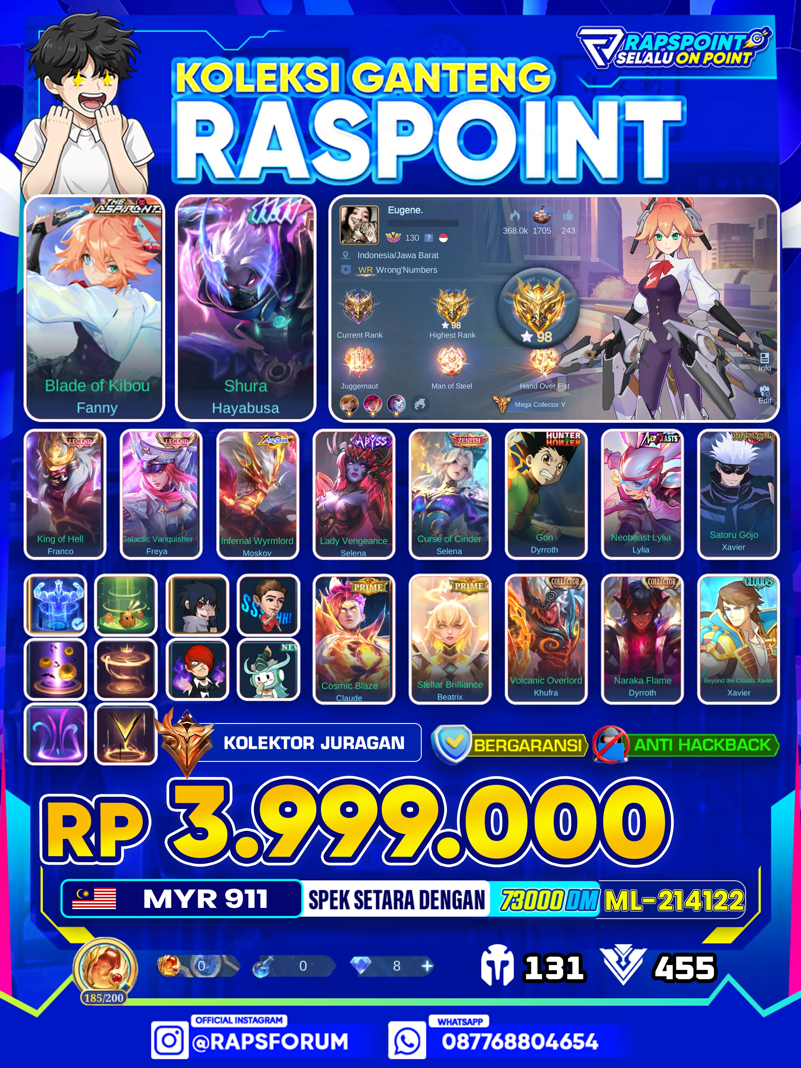 Beli Akun FANNY ASPIRANTS