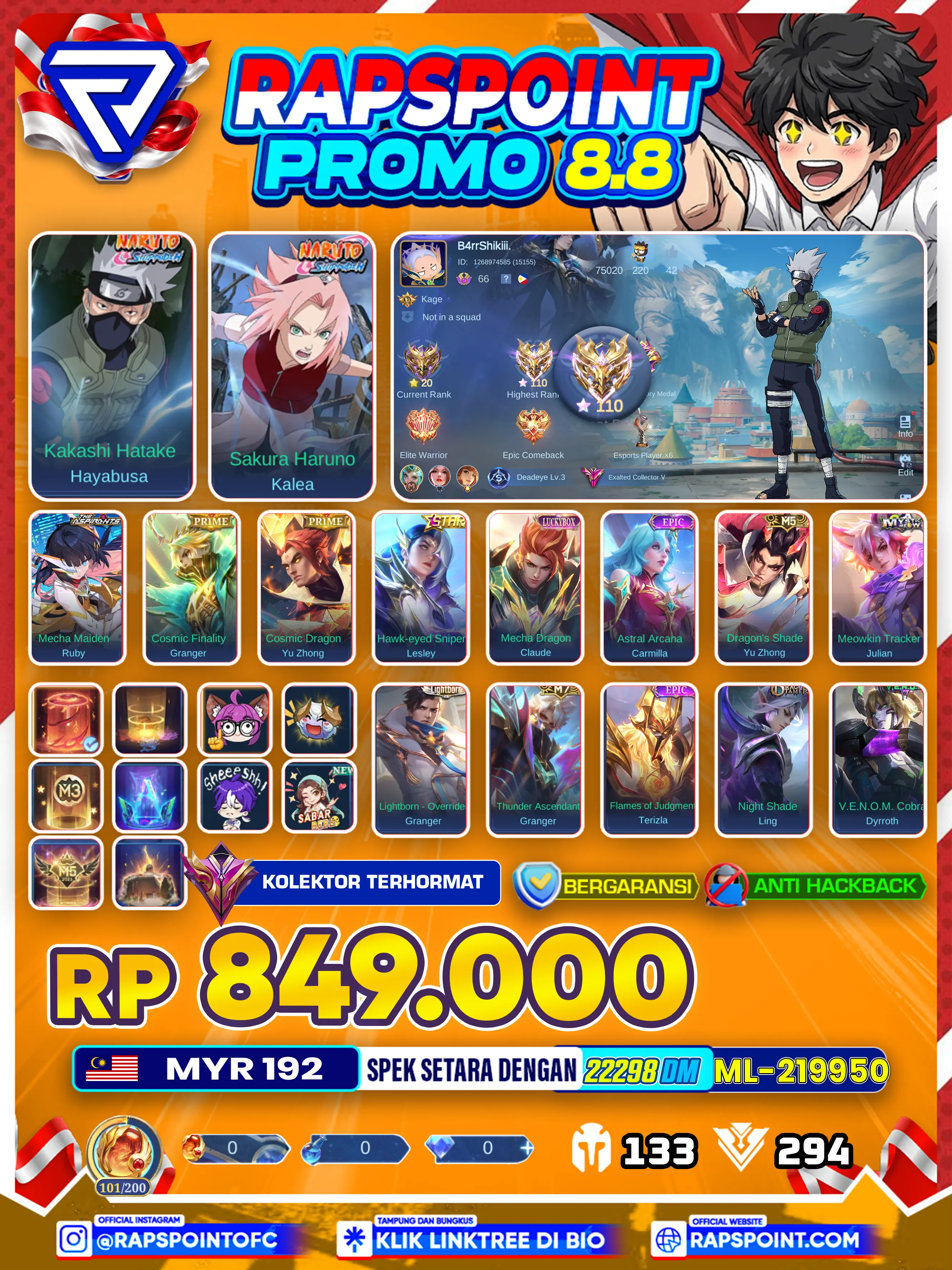 Beli Akun HAYABUSA KAKASHI